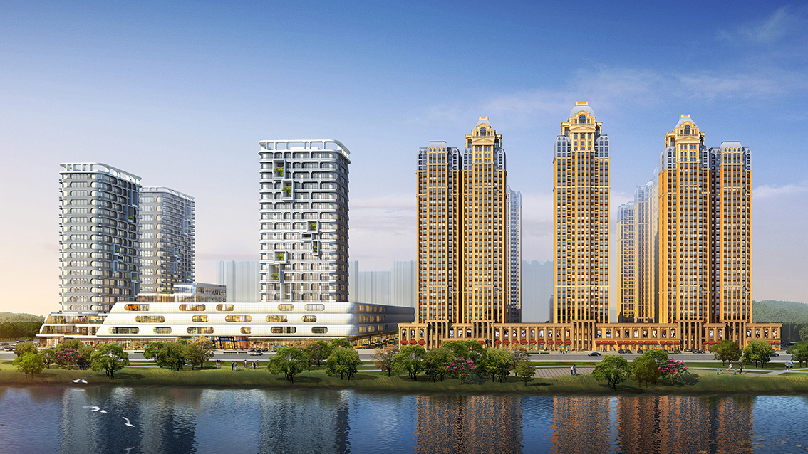 重磅！忆通壹世界华体会（中国）装配式钢结构高层住宅楼项目主体钢结构开吊